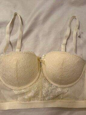 Lace Covered Underwired Balconette Bra